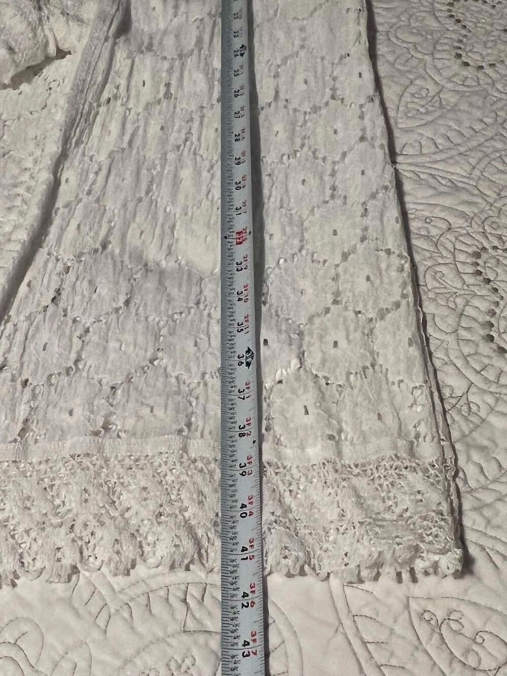 Cupshe Thin Strap Ruching Smocking Lace Jumpsuit White Size M - Picture 3 of 16